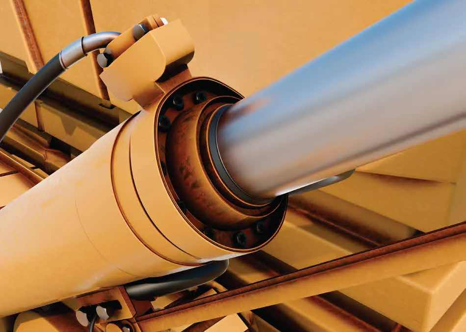 Hydraulic cylinder — flow control